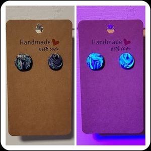 "Ugly Sweater" UV Reactive Handmade Earrings